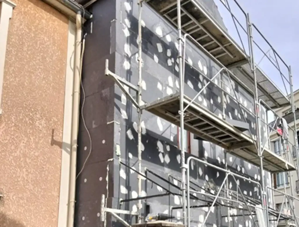 Chantier fa&ccedil;ade ITE - Isolex