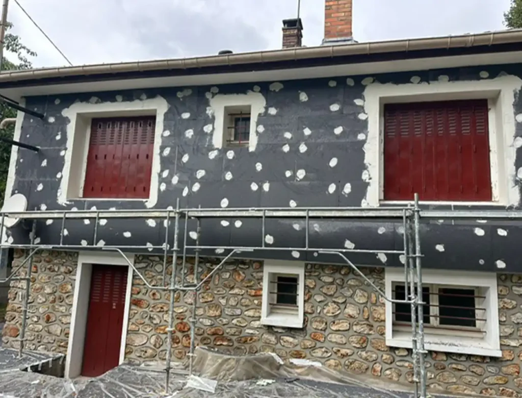 Travaux ITE sur maison ancienne - Isolex